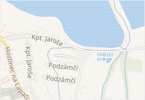 Kpt. Jaroše v obci Tovačov - mapa ulice