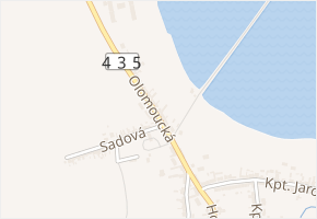 Olomoucká v obci Tovačov - mapa ulice