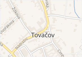 Tovačov I-Město v obci Tovačov - mapa části obce