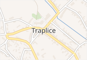 Traplice v obci Traplice - mapa části obce