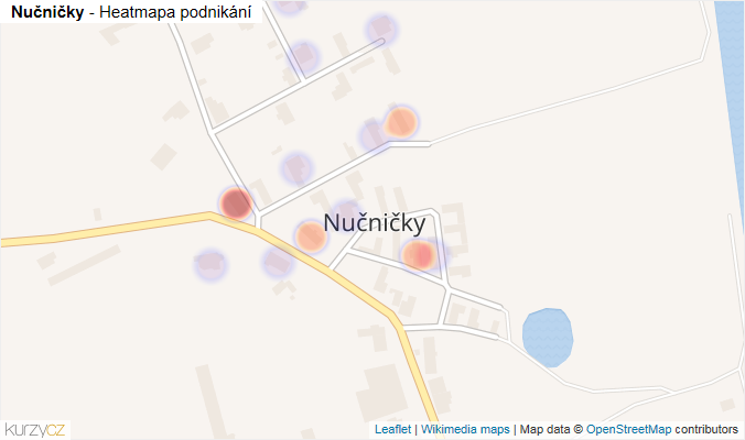 Mapa Nučničky - Firmy v části obce.