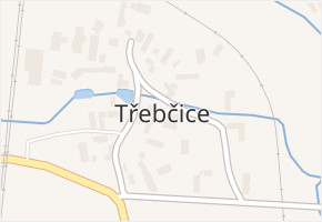 Třebčice v obci Třebčice - mapa části obce