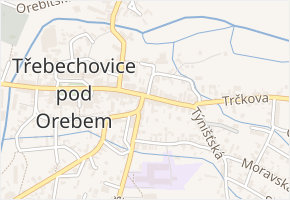 Čsl. legií v obci Třebechovice pod Orebem - mapa ulice