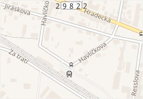 Havlíčkova v obci Třebechovice pod Orebem - mapa ulice