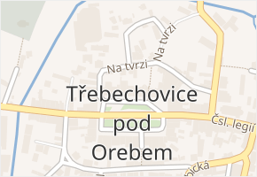 Masarykovo náměstí v obci Třebechovice pod Orebem - mapa ulice