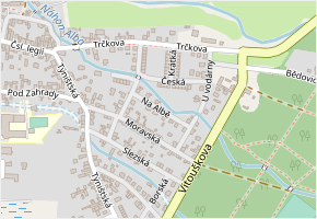 Na Albě v obci Třebechovice pod Orebem - mapa ulice