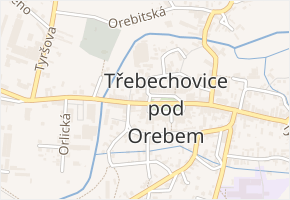 Na katovně v obci Třebechovice pod Orebem - mapa ulice