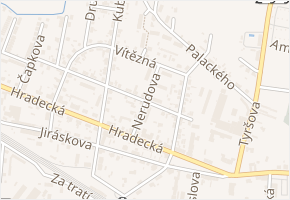 Nerudova v obci Třebechovice pod Orebem - mapa ulice