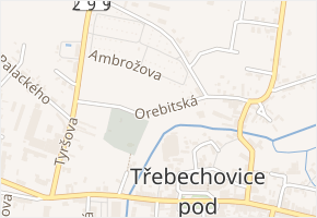 Orebitská v obci Třebechovice pod Orebem - mapa ulice