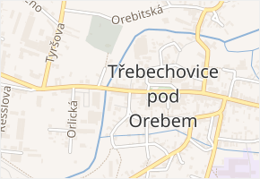 Pitrova v obci Třebechovice pod Orebem - mapa ulice