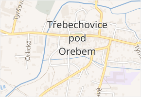 Pod domy v obci Třebechovice pod Orebem - mapa ulice