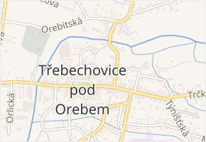 Pod fortnou v obci Třebechovice pod Orebem - mapa ulice