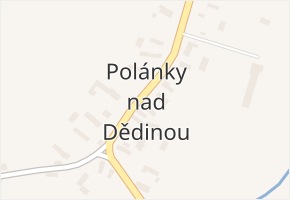 Polánky nad Dědinou v obci Třebechovice pod Orebem - mapa části obce