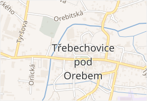 Přemyslova v obci Třebechovice pod Orebem - mapa ulice