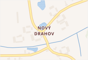 Nový Drahov v obci Třebeň - mapa části obce