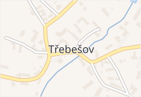 Třebešov v obci Třebešov - mapa části obce