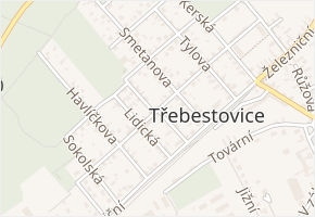 Dukelská v obci Třebestovice - mapa ulice