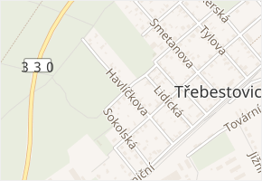 Havlíčkova v obci Třebestovice - mapa ulice