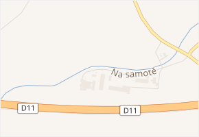 Na samotě v obci Třebestovice - mapa ulice
