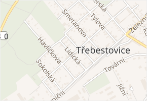 Sportovní v obci Třebestovice - mapa ulice