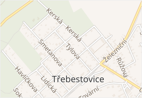 Tylova v obci Třebestovice - mapa ulice