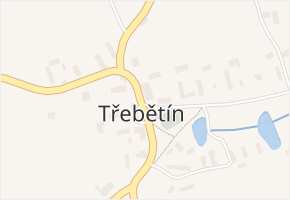 Třebětín v obci Třebětín - mapa části obce