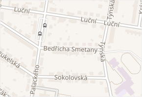 Bedřicha Smetany v obci Třebíč - mapa ulice