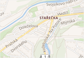Bisattova v obci Třebíč - mapa ulice