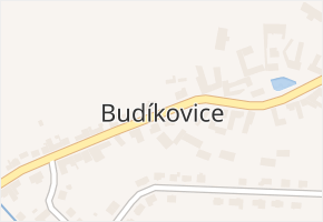 Budíkovice v obci Třebíč - mapa části obce