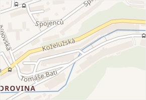 Budischowského v obci Třebíč - mapa ulice