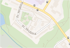 Fr. Hrubína v obci Třebíč - mapa ulice