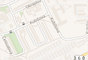 Hartmannova v obci Třebíč - mapa ulice
