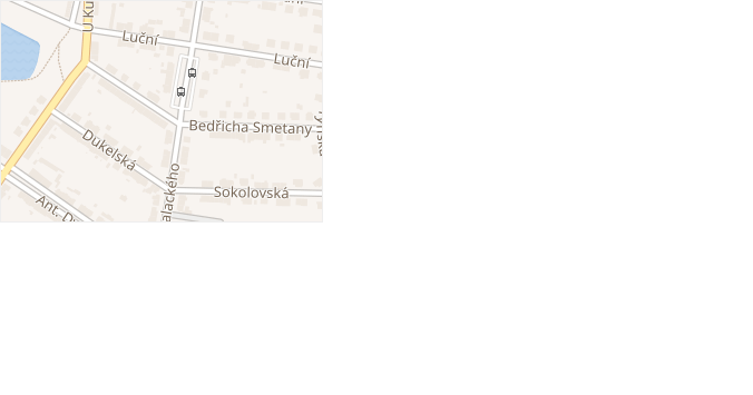 Hilbertova v obci Třebíč - mapa ulice