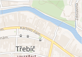 Karlovo nám. v obci Třebíč - mapa ulice
