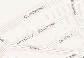 Kmochova v obci Třebíč - mapa ulice