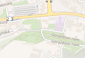 Kofránkova v obci Třebíč - mapa ulice
