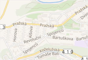 Kollárova v obci Třebíč - mapa ulice