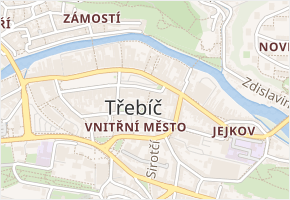 Kotlářská v obci Třebíč - mapa ulice