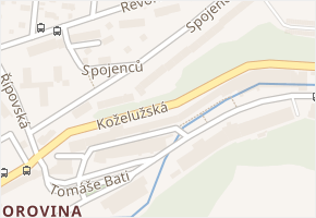Koželužská v obci Třebíč - mapa ulice