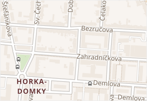 Kubešova v obci Třebíč - mapa ulice