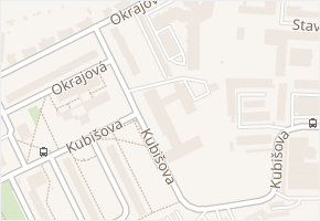 Kubišova v obci Třebíč - mapa ulice