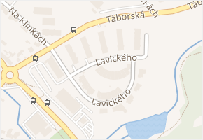 Lavického v obci Třebíč - mapa ulice