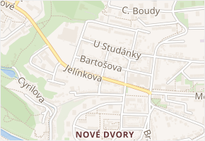 Mezníkova v obci Třebíč - mapa ulice