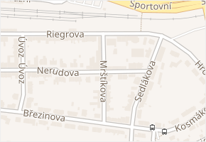 Mrštíkova v obci Třebíč - mapa ulice