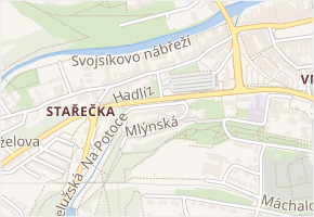 Na Potoce v obci Třebíč - mapa ulice