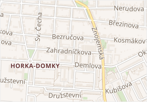Nikodémova v obci Třebíč - mapa ulice