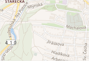 Pod Vodojemem v obci Třebíč - mapa ulice
