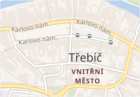 Přerovského v obci Třebíč - mapa ulice
