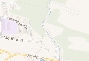 Ptáčovský žleb v obci Třebíč - mapa ulice