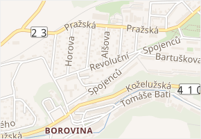 Revoluční v obci Třebíč - mapa ulice